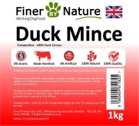 Finer By Nature Duck Mince Raw 1Kg